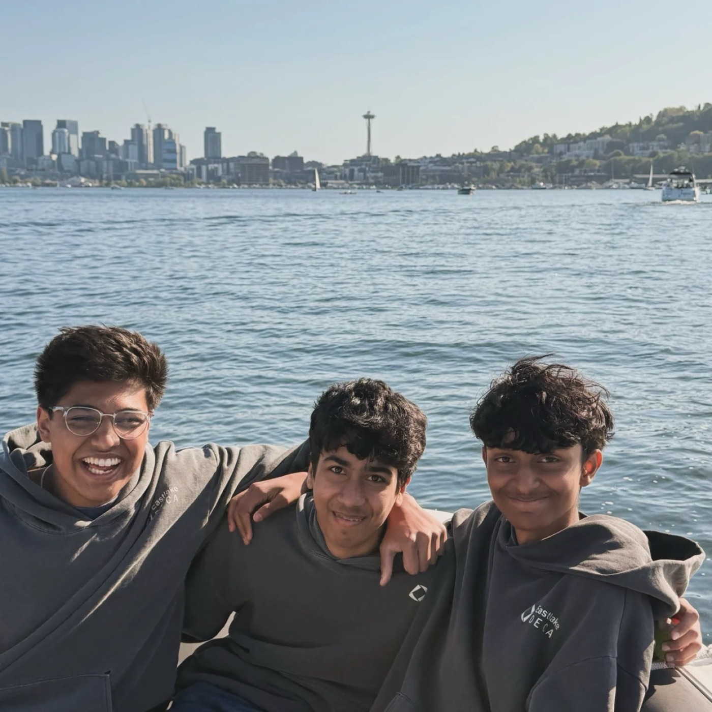 Friends on the lake
