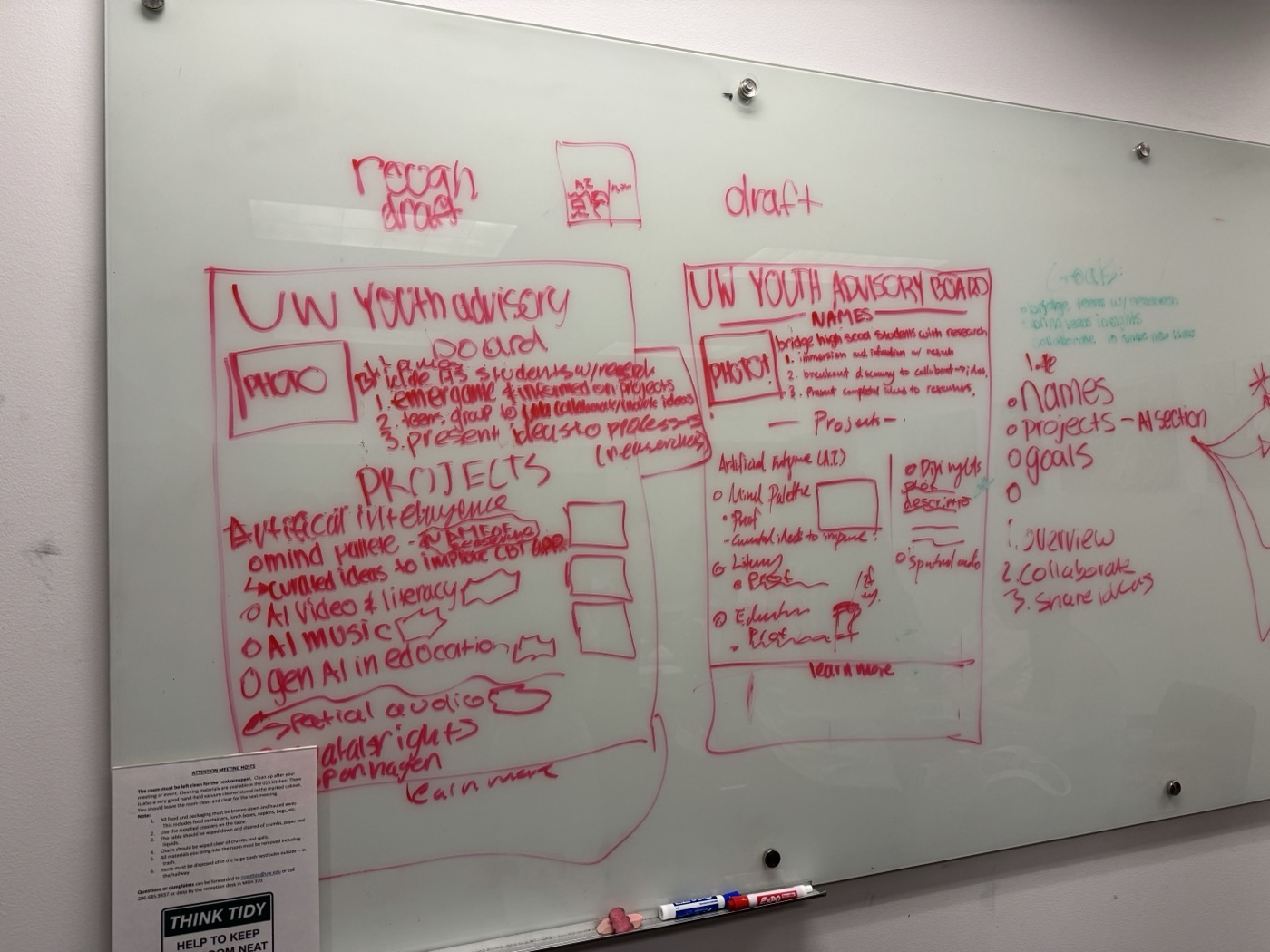 UW-YAB poster drafts at UW